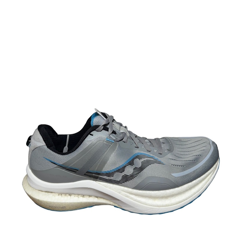 Saucony Gray and Blue Athletic Shoes size 11.5 Wide